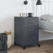 Steel Bedside Cabinet With 3 Drawers - Vantage Home