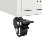 Steel Bedside Cabinet With 3 Drawers - Vantage Home