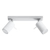 Steel Ceiling Light With 2 Ring Lamps - Bittersweet Shimmer