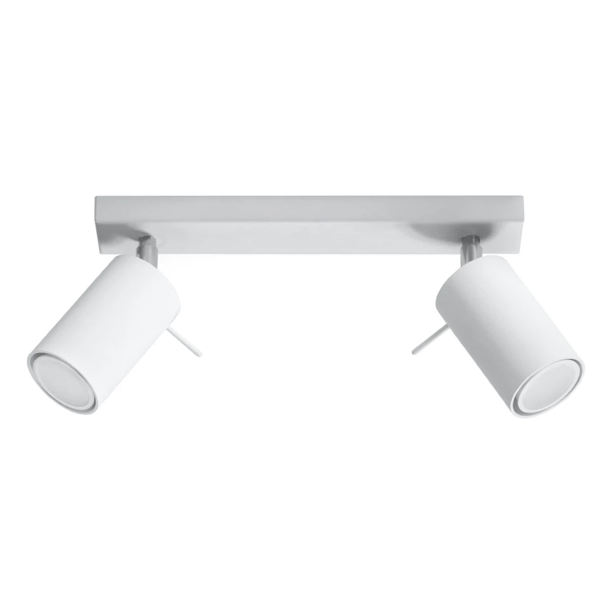 Steel Ceiling Light With 2 Ring Lamps - Bittersweet Shimmer