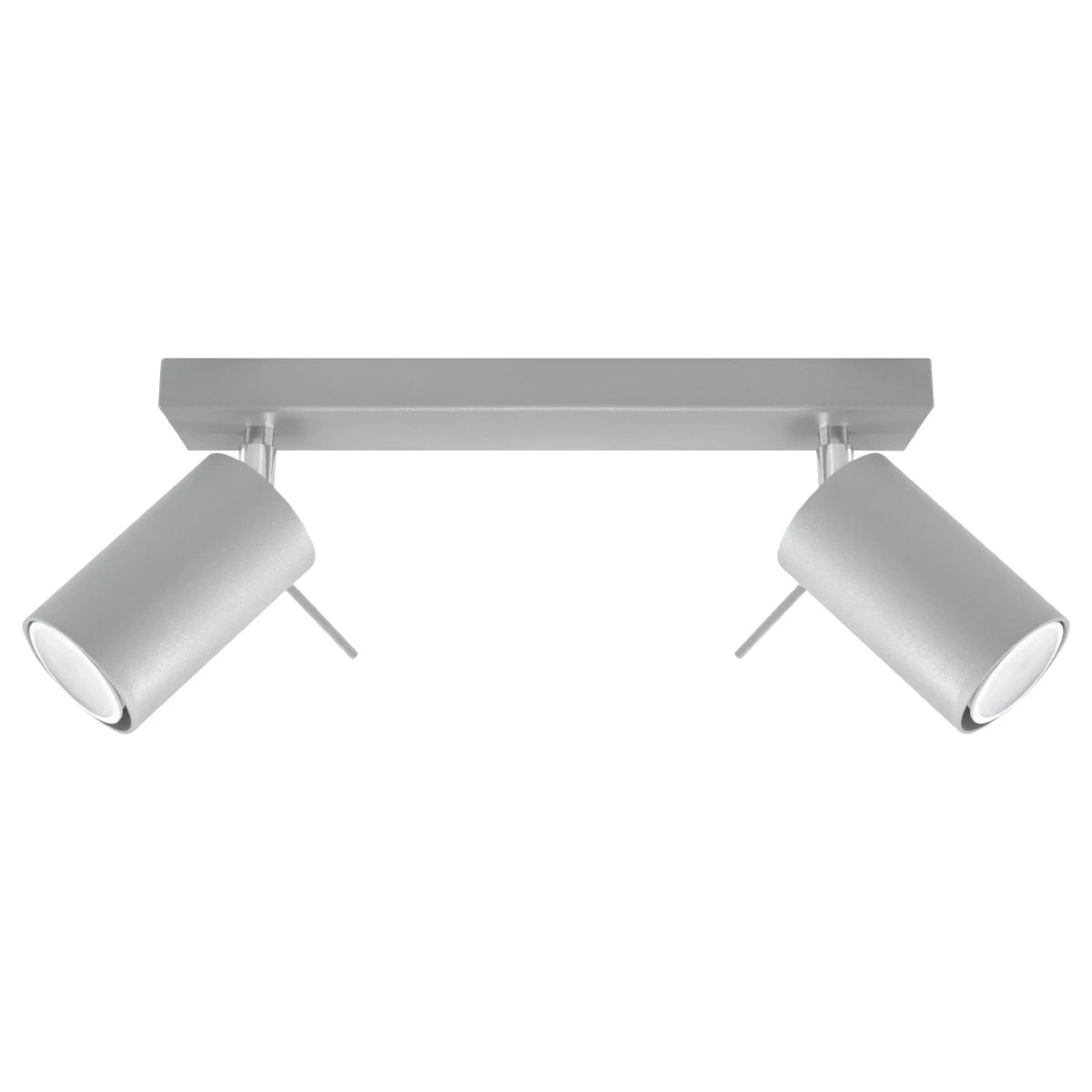 Steel Ceiling Light With 2 Ring Lamps - Bittersweet Shimmer