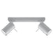 Steel Ceiling Light With 2 Ring Lamps - Bittersweet Shimmer