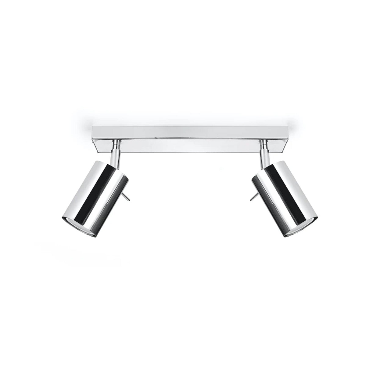 Steel Ceiling Light With 2 Ring Lamps - Bittersweet Shimmer