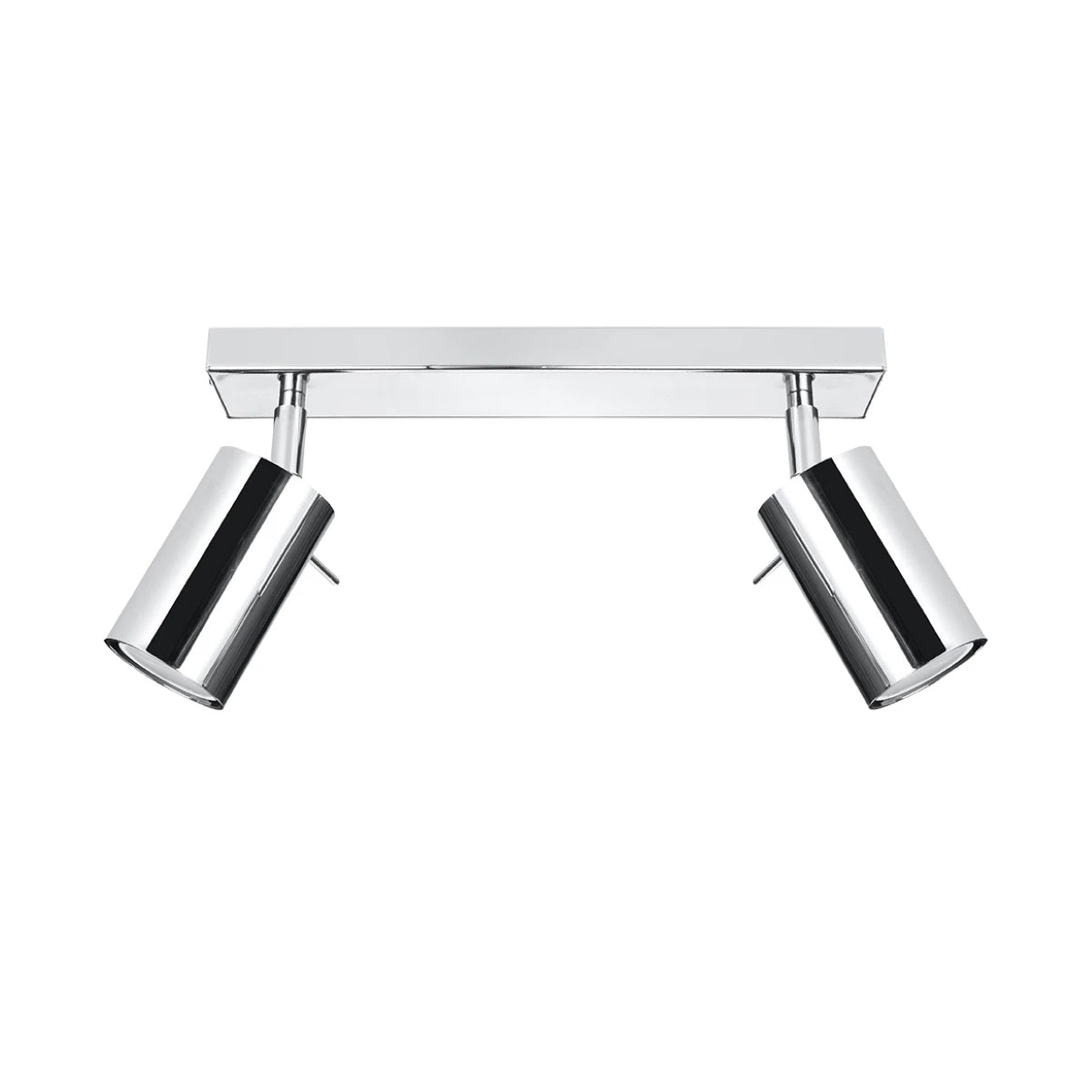Steel Ceiling Light With 2 Ring Lamps - Bittersweet Shimmer