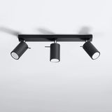 Steel Ceiling Light With 3 Ring Lamps - Bittersweet Shimmer
