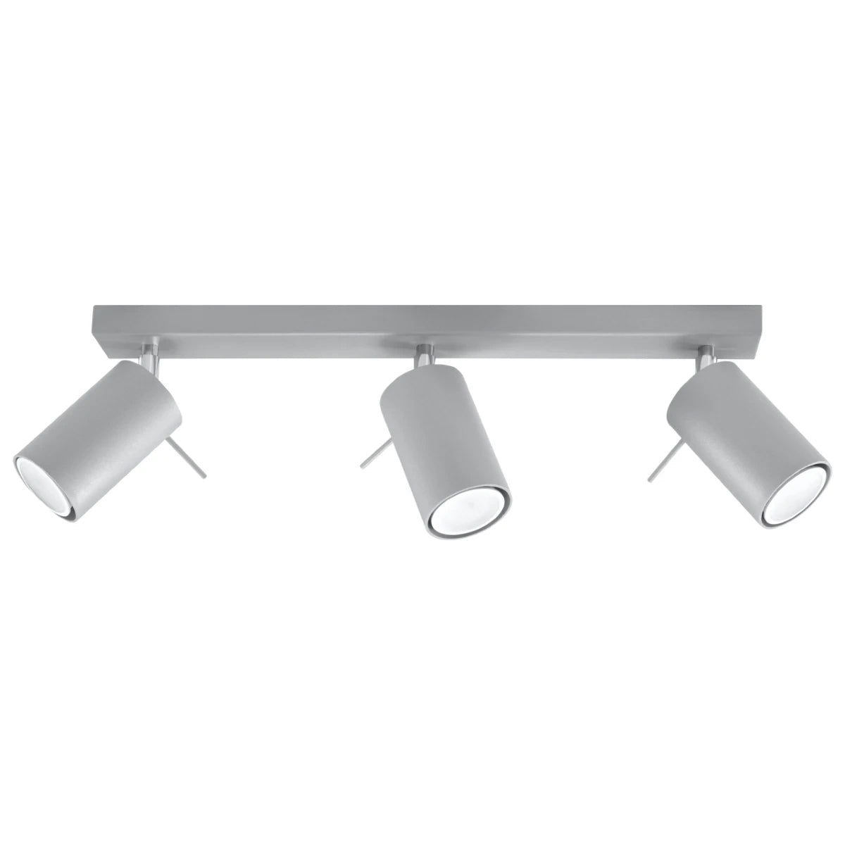 Steel Ceiling Light With 3 Ring Lamps - Bittersweet Shimmer