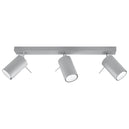 Steel Ceiling Light With 3 Ring Lamps - Bittersweet Shimmer
