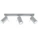 Steel Ceiling Light With 3 Ring Lamps - Bittersweet Shimmer