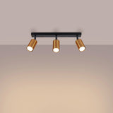 Steel Ceiling Light With 3 Winx Lamps - Bittersweet Shimmer