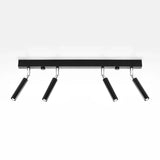 Steel Ceiling Light With 4 Eyetech Lamps - Bittersweet Shimmer