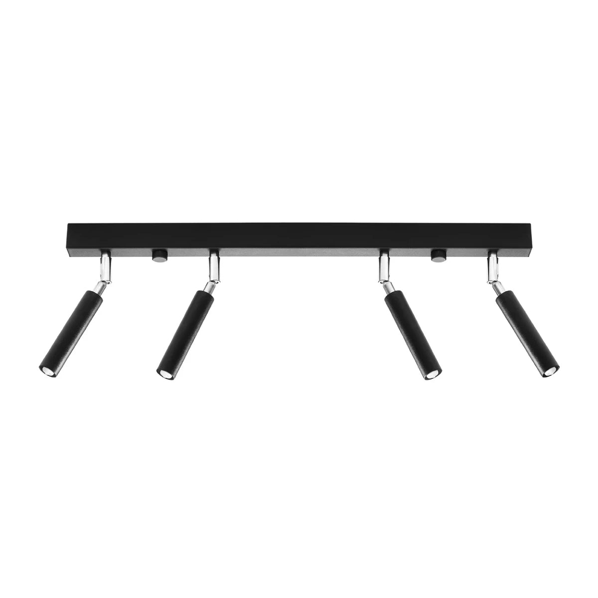 Steel Ceiling Light With 4 Eyetech Lamps - Bittersweet Shimmer