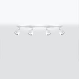 Steel Ceiling Light With 4 Oculare Lamps - Bittersweet Shimmer