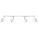 Steel Ceiling Light With 4 Oculare Lamps - Bittersweet Shimmer