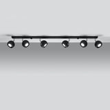 Steel Ceiling Light With 4 Oculare Lamps - Bittersweet Shimmer