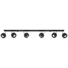 Steel Ceiling Light With 4 Oculare Lamps - Bittersweet Shimmer