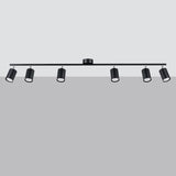 Steel Ceiling Light With 6 Lemmi Lamps - Bittersweet Shimmer