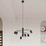 Steel Ceiling Light With 6 Lemmi Lamps - Bittersweet Shimmer