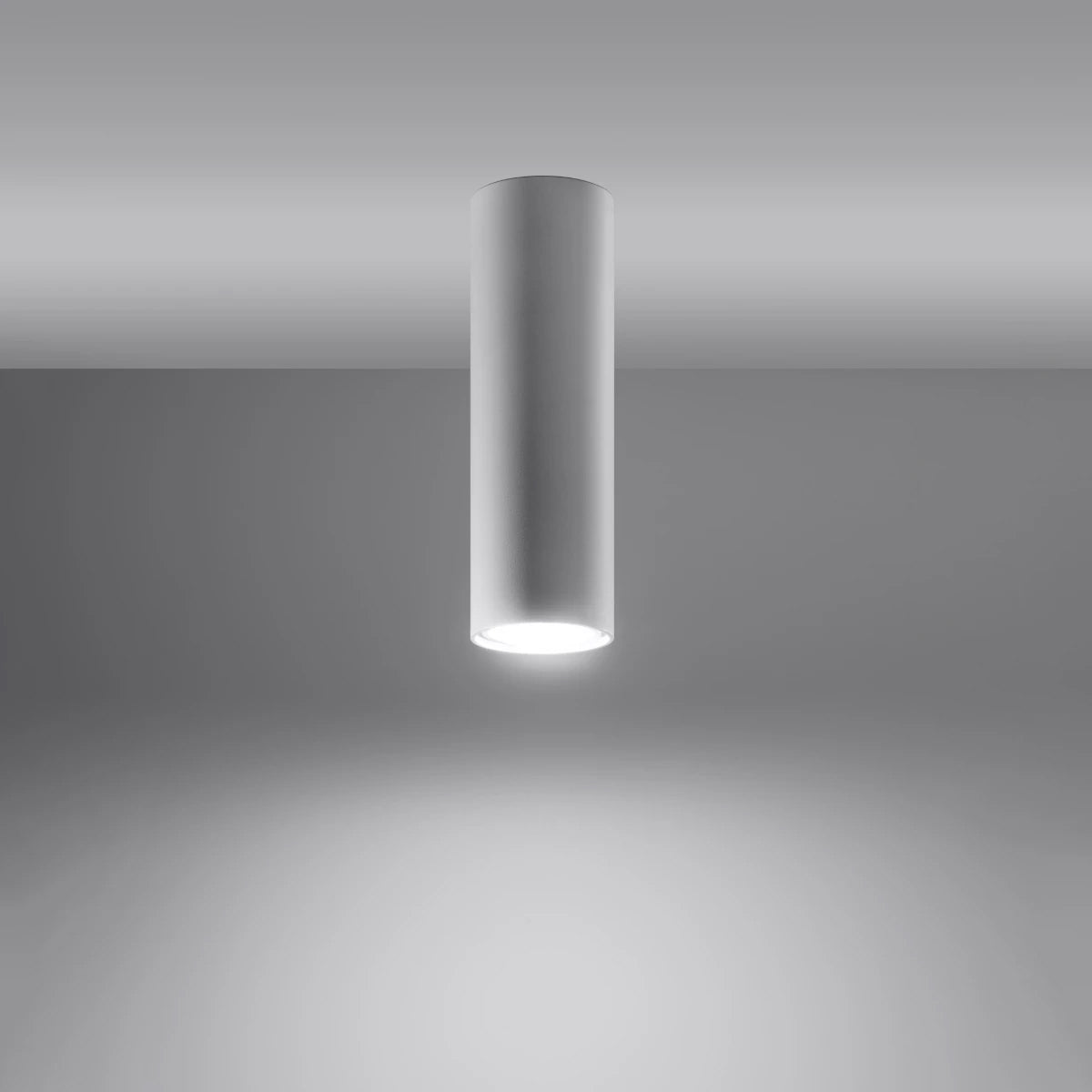 Steel Ceiling Light With Lagos 20 Lamp - Ocean Green