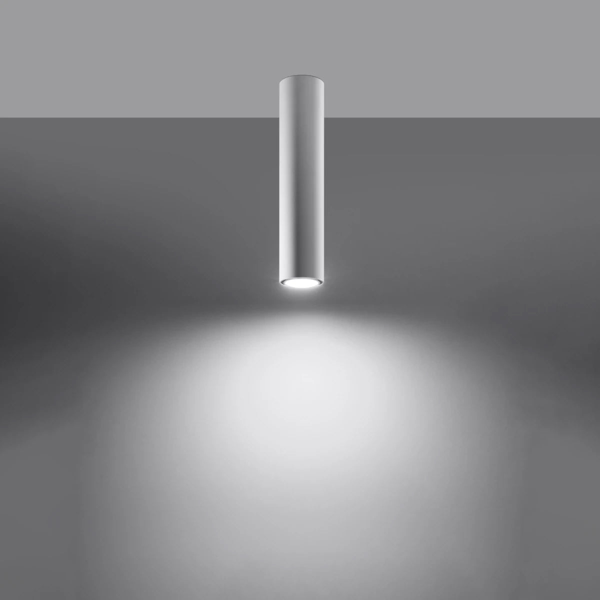 Steel Ceiling Light With Lagos 40 Lamp - Ocean Green