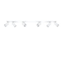 Steel Ceiling Light Rectangular With 6 Merida Lamps - Bittersweet Shimmer