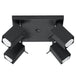 Steel Ceiling Light Square With 4 Merida Lamps - Bittersweet Shimmer