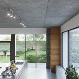 Steel Ceiling Light Square With 4 Merida Lamps - Bittersweet Shimmer