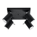 Steel Ceiling Light Square With 4 Ring Lamps - Bittersweet Shimmer
