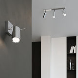 Steel Ceiling Light Square With 4 Ring Lamps - Bittersweet Shimmer