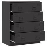 Steel Chest Of 4 Drawers 67cm Wide - Vantage Home