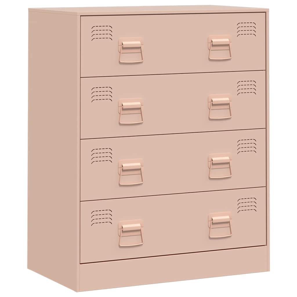 Steel Chest Of 4 Drawers 67cm Wide - Vantage Home