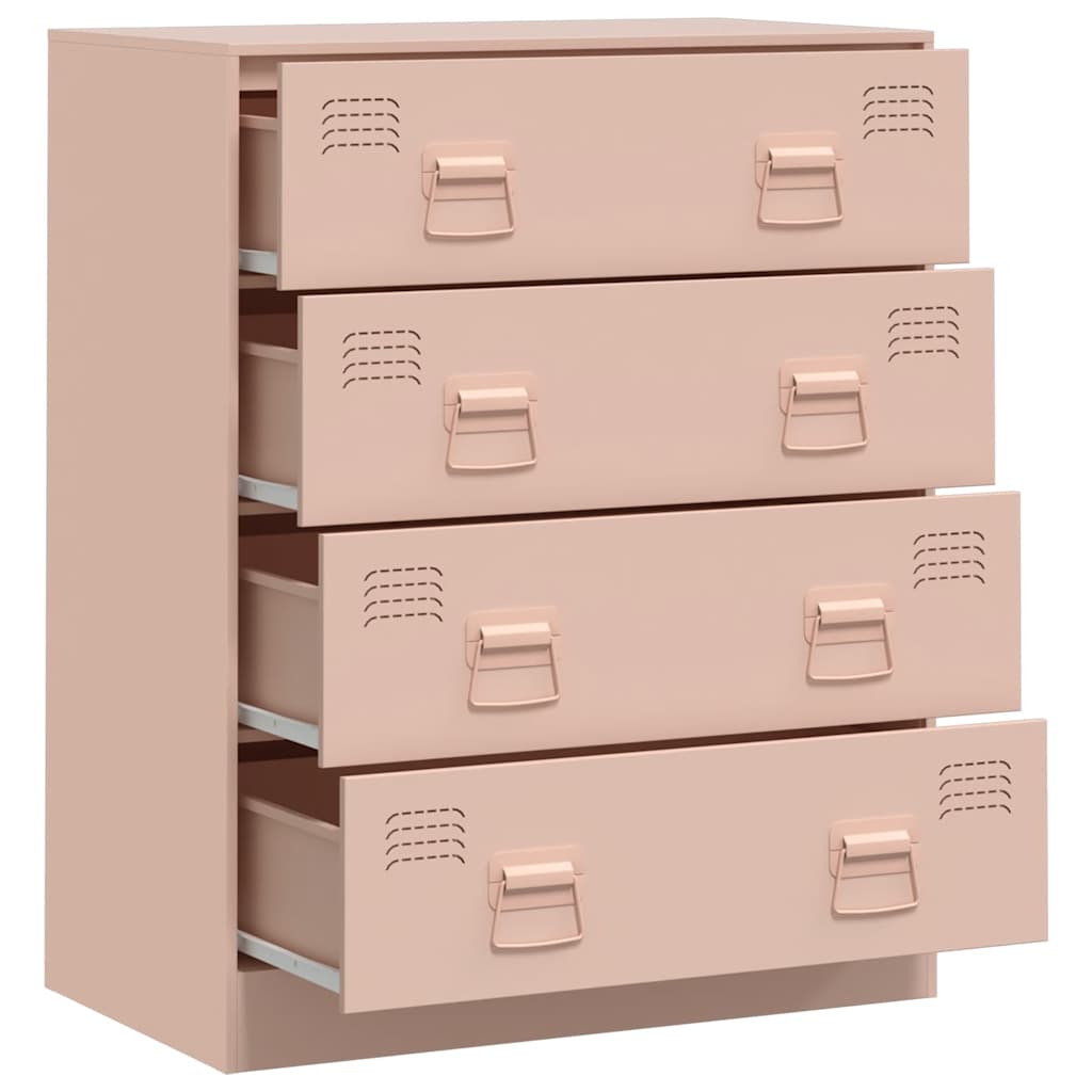 Steel Chest Of 4 Drawers 67cm Wide - Vantage Home