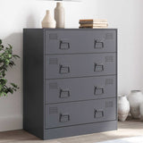 Steel Chest Of 4 Drawers 67cm Wide - Vantage Home