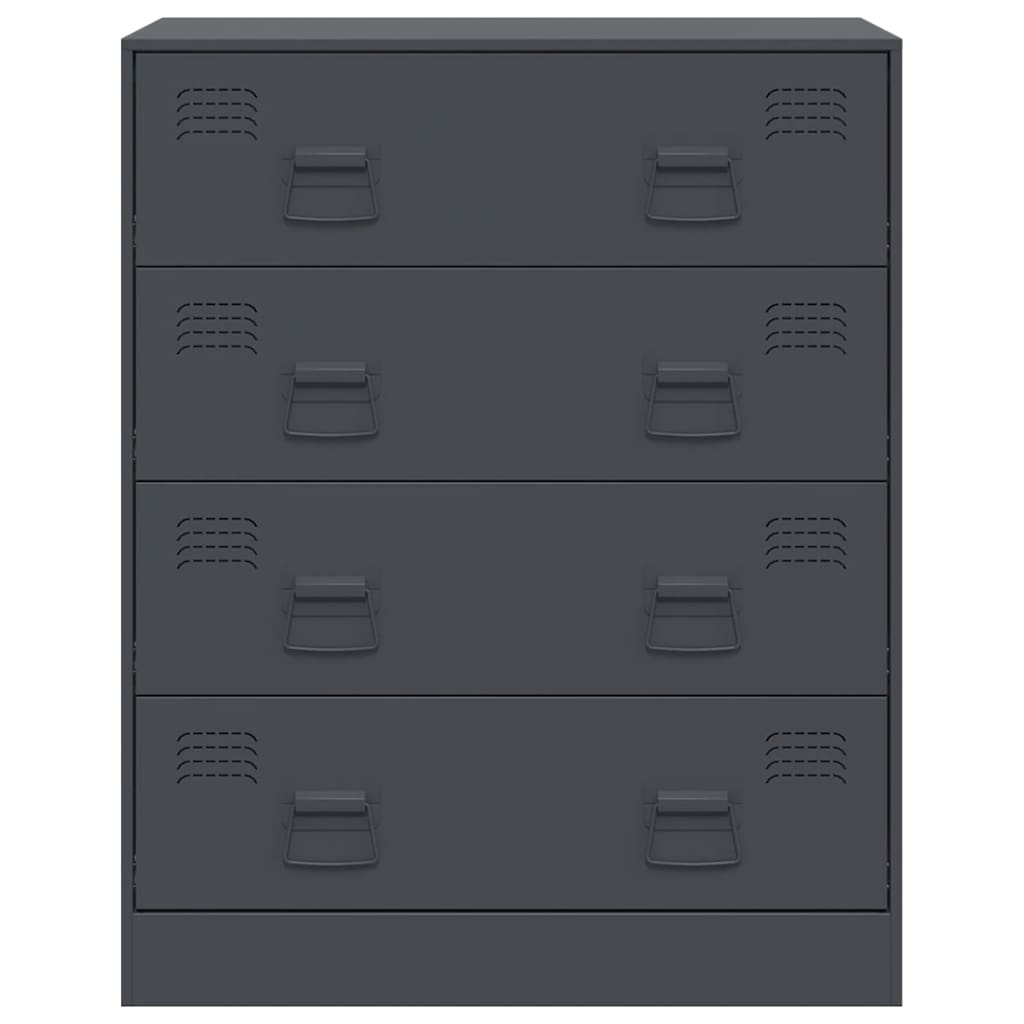 Steel Chest Of 4 Drawers 67cm Wide - Vantage Home