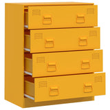 Steel Chest Of 4 Drawers 67cm Wide - Vantage Home