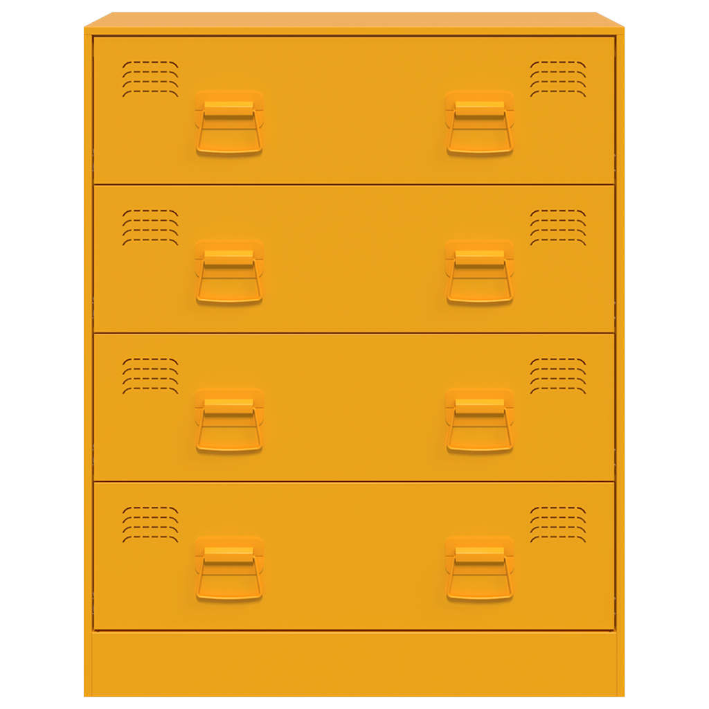 Steel Chest Of 4 Drawers 67cm Wide - Vantage Home