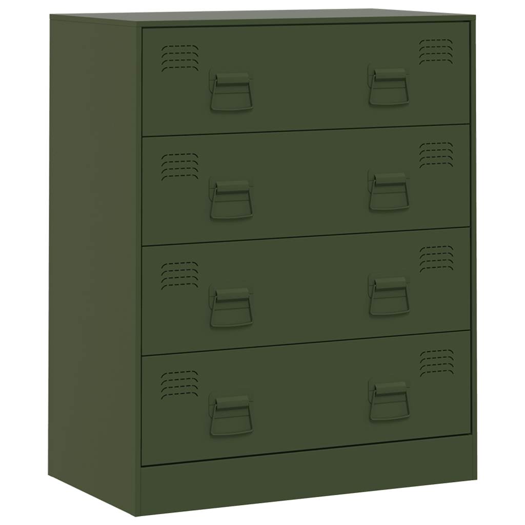 Steel Chest Of 4 Drawers 67cm Wide - Vantage Home
