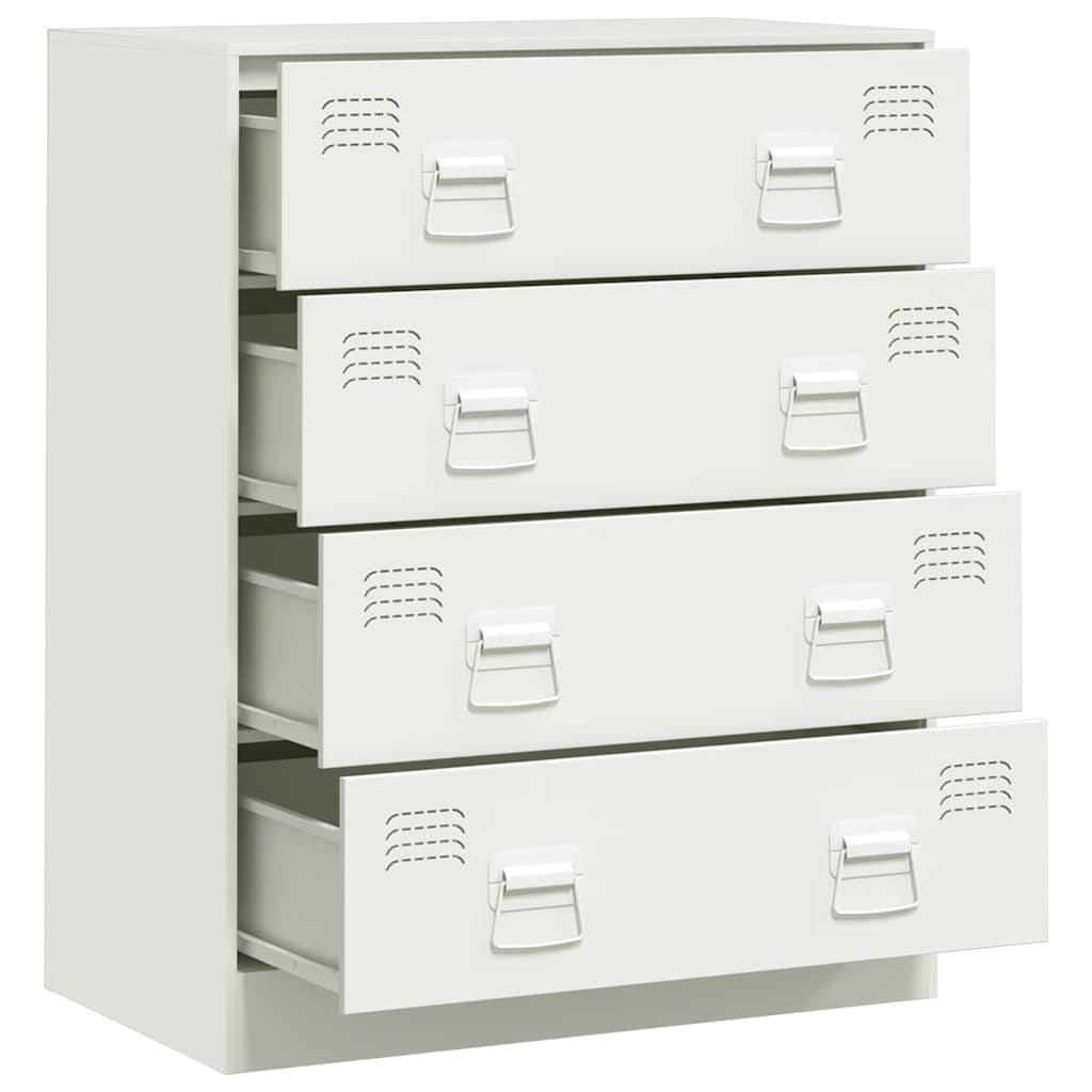 Steel Chest Of 4 Drawers 67cm Wide - Vantage Home