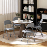 Steel Dining Chairs With Velvet Seat in Set Of 2 - Velmora
