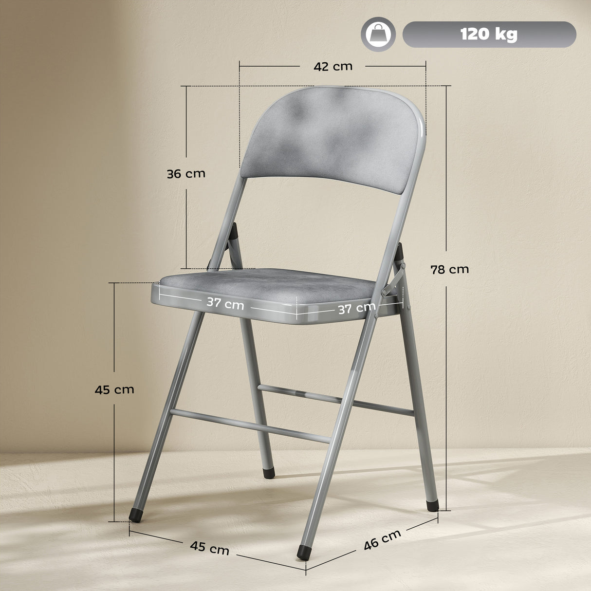 Steel Dining Chairs With Velvet Seat in Set Of 2 - Velmora