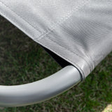 Steel Double Garden Sun Lounger With Adjustable Detachable Canopy - Velmora
