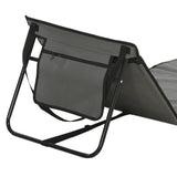 Steel Foldable Garden Beach Sun Lounger Chair Mat in Set of 2 - Velmora