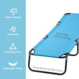 Steel Foldable Garden Sun Lounger With 5-Position Adjustable Backrest - Velmora