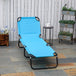 Steel Foldable Garden Sun Lounger With 5-Position Adjustable Backrest - Velmora