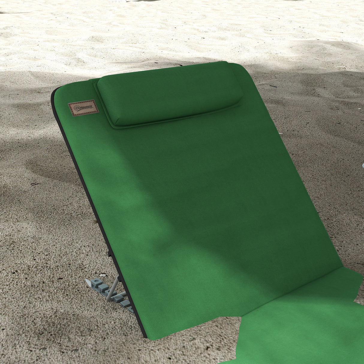 Steel Foldable Lightweight Garden Beach Sun Lounger in Set of 2 - Velmora