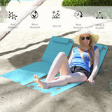 Steel Foldable Lightweight Garden Beach Sun Lounger in Set of 2 - Velmora