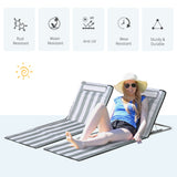 Steel Foldable Lightweight Garden Beach Sun Lounger in Set of 2 - Velmora