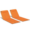 Steel Foldable Lightweight Garden Beach Sun Lounger in Set of 2 - Velmora