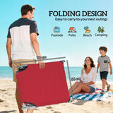 Steel Folding Reclining Garden Sun Lounger in Set of 2 With Canopy - Velmora
