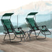 Steel Folding Reclining Zero Gravity Garden Sun Lounger Chair in Set of 2 - Velmora