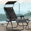 Steel Folding Reclining Zero Gravity Garden Sun Lounger Chair - Velmora